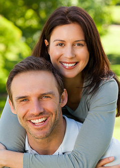 Man and Woman smiling