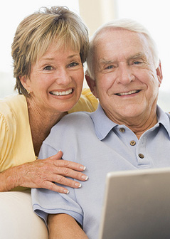 Elderly Couple Smiling